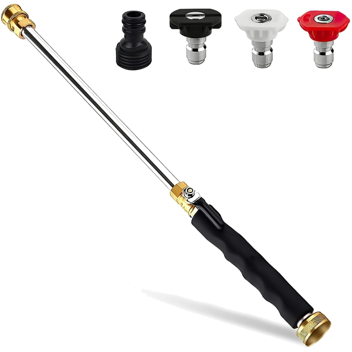 Aluminum Hydro Jet Nozzle with 3 High-Pressure Settings for Effective Cleaning