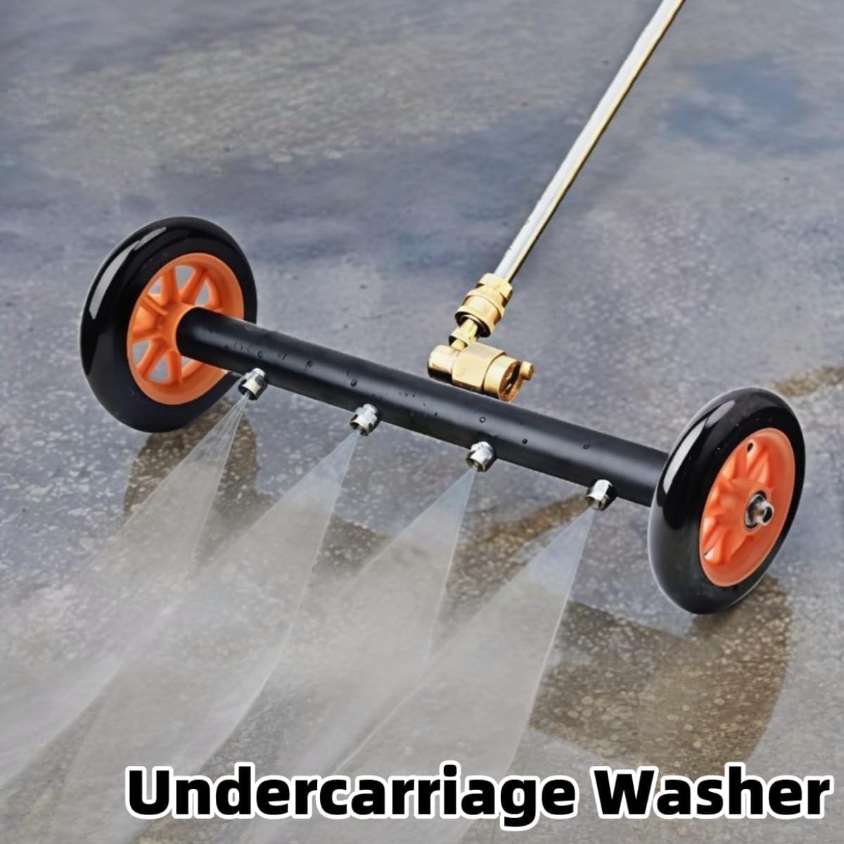 24″ Pressure Washer Water Broom Undercarriage Cleaner Driveway Surface Cleaner