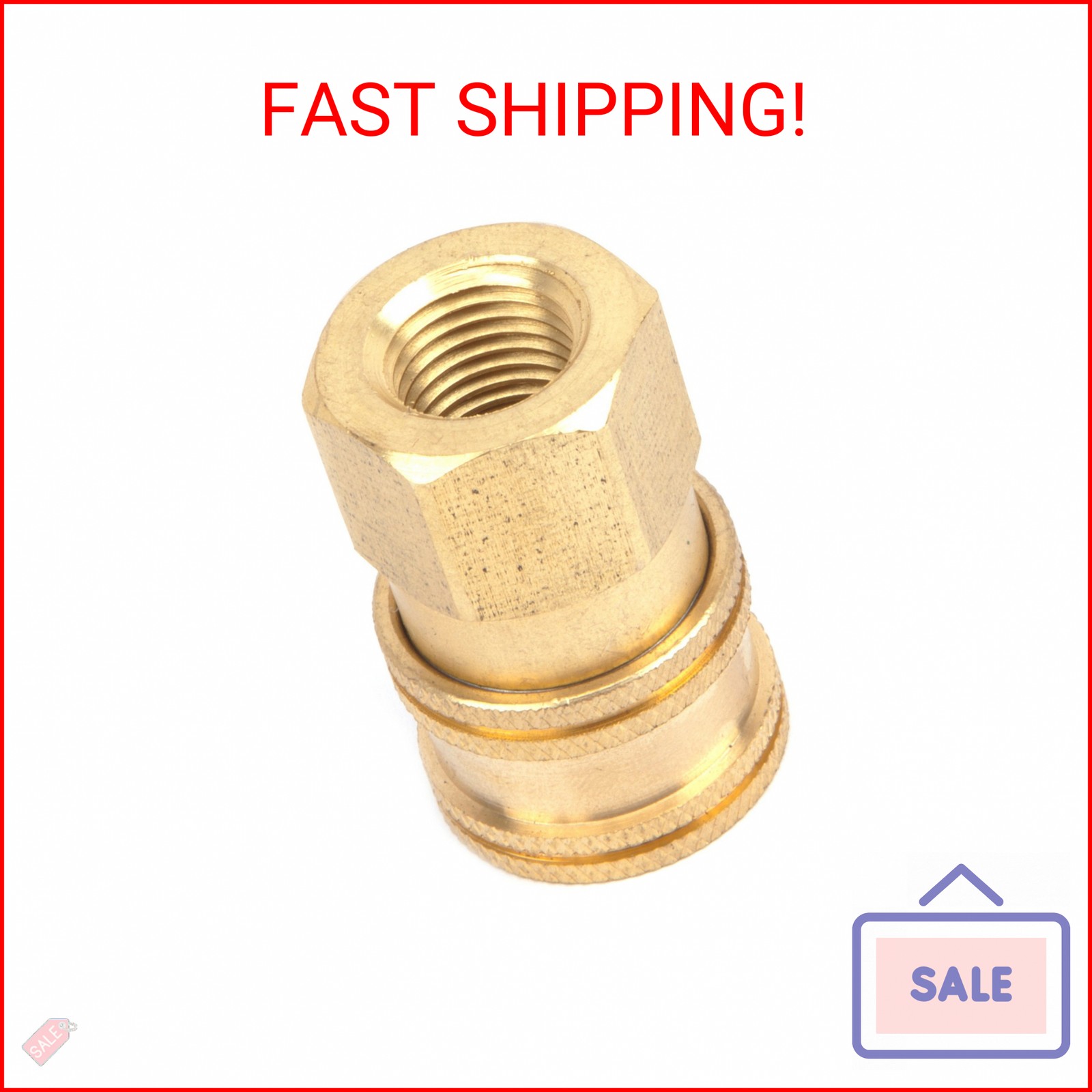 Forney 75127 Pressure Washer Accessories, Quick Coupler Female Socket, 1/4-Inch