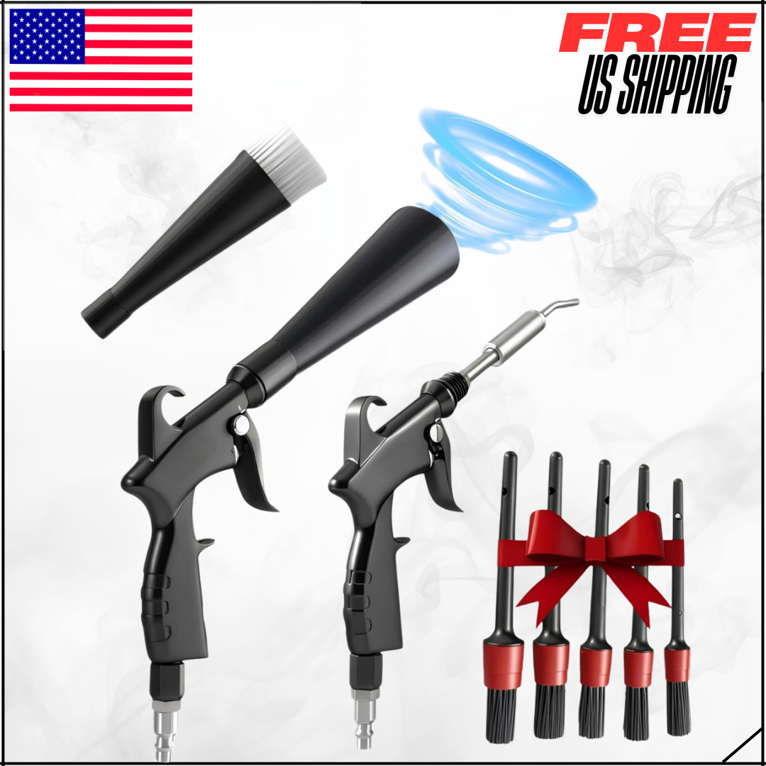 Tornado Detailing Car Cleaning Gun W/ Metal Nozzle High Pressure Blower