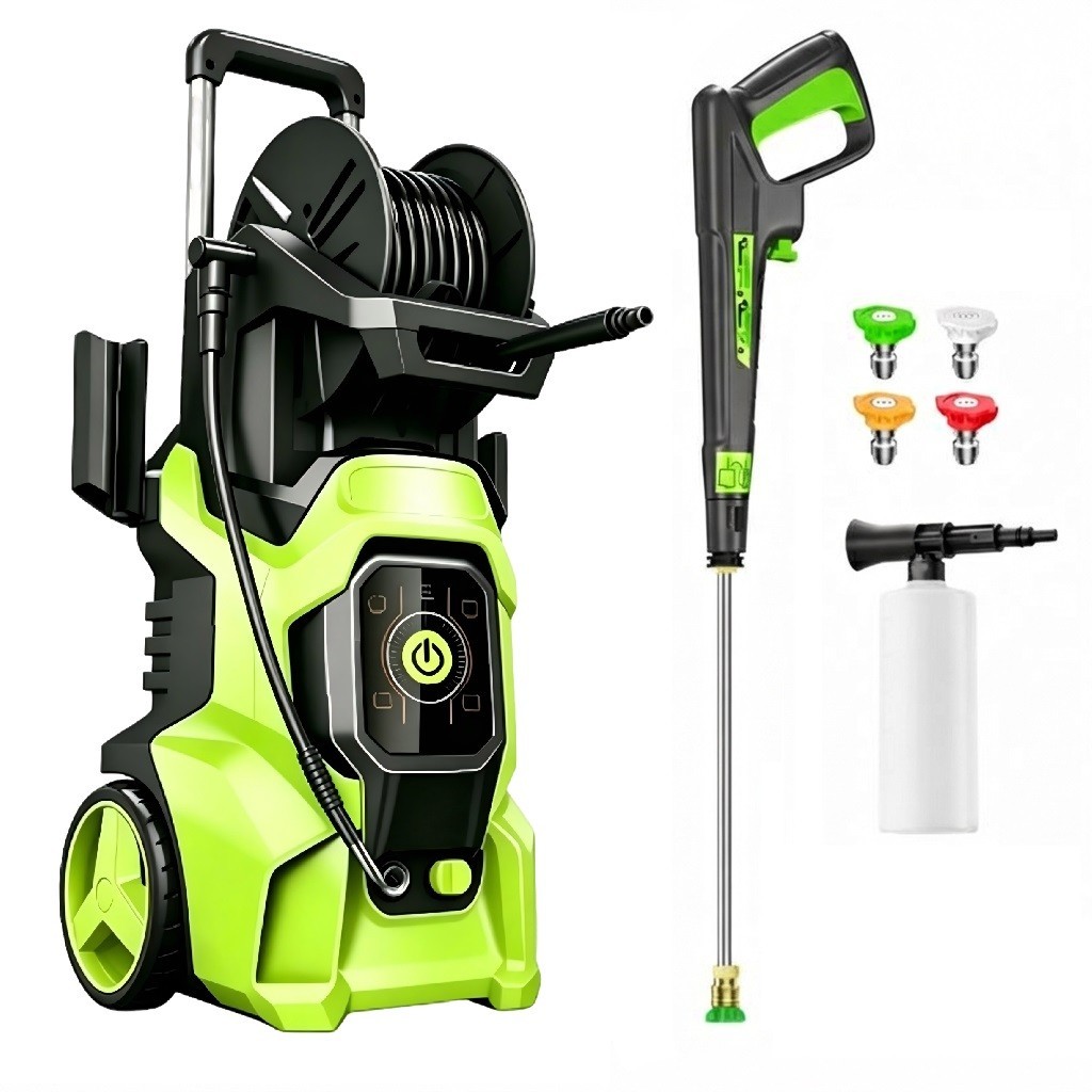 Pressure Washer 4500PSI 3.0GPM, 15-Level Touch Control, Foam Cannon, for Patio