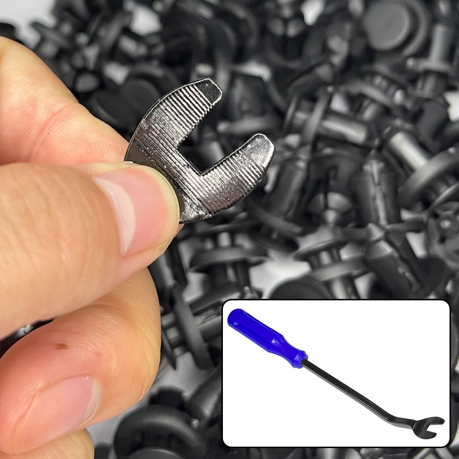KUQUTIDY 22PCS Windshield Washer Hose Repair Kit, 2 Black, Black