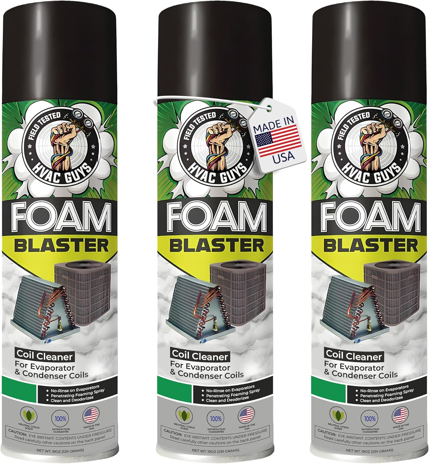 Leak Saver Foam Blaster AC Coil Cleaner Foam Spray | HVAC Coil Cleaner for AC
