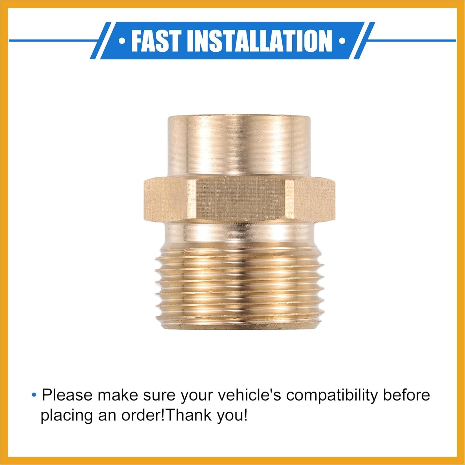 Durable M14x1.5 to M22x1.5 Brass Pressure Washer Connector – Easy Installation