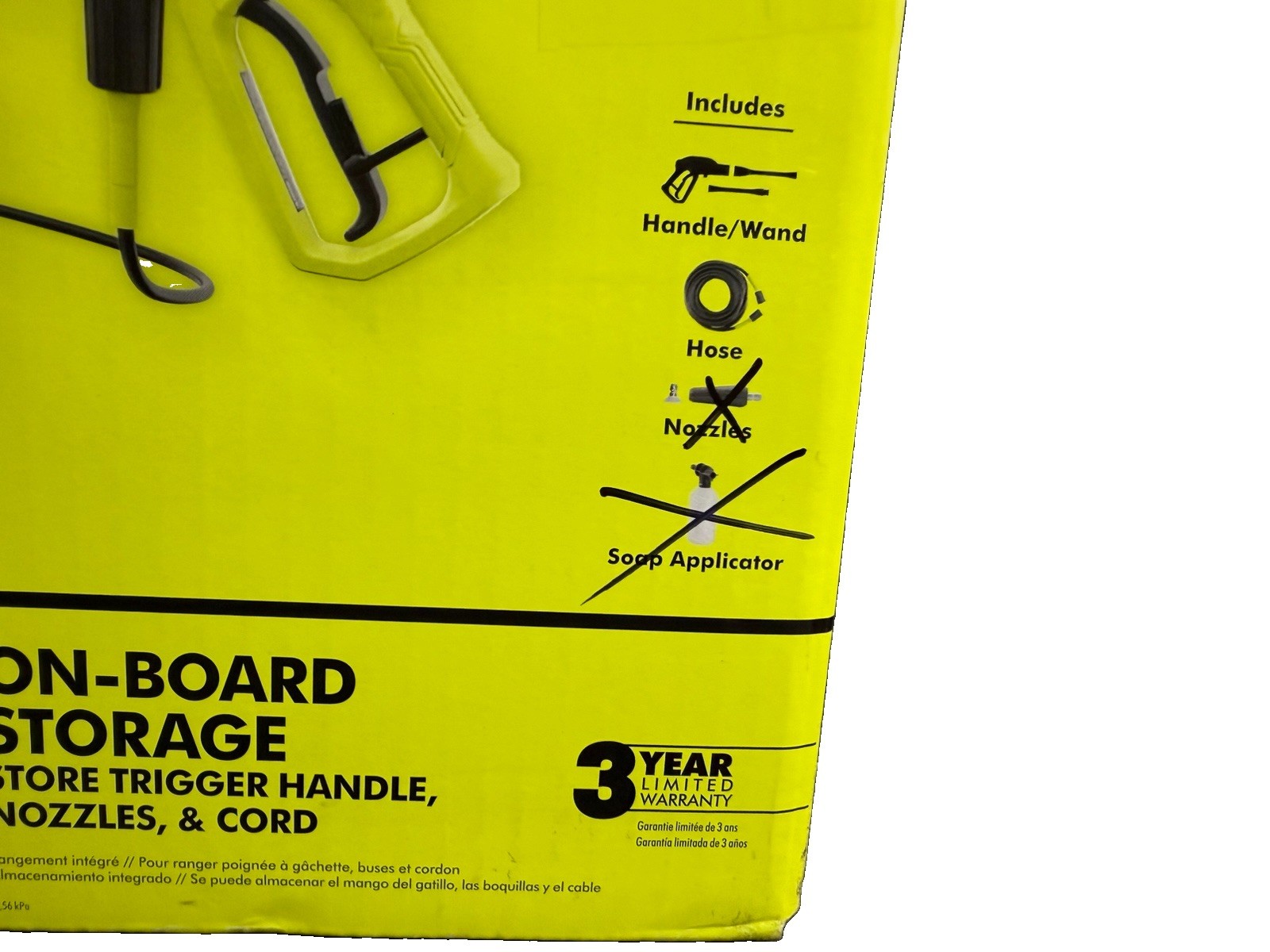 Ryobi 1800 PSI 1.2 GPM Cold Water Corded Electric Pressure Washer Missing Nozzle