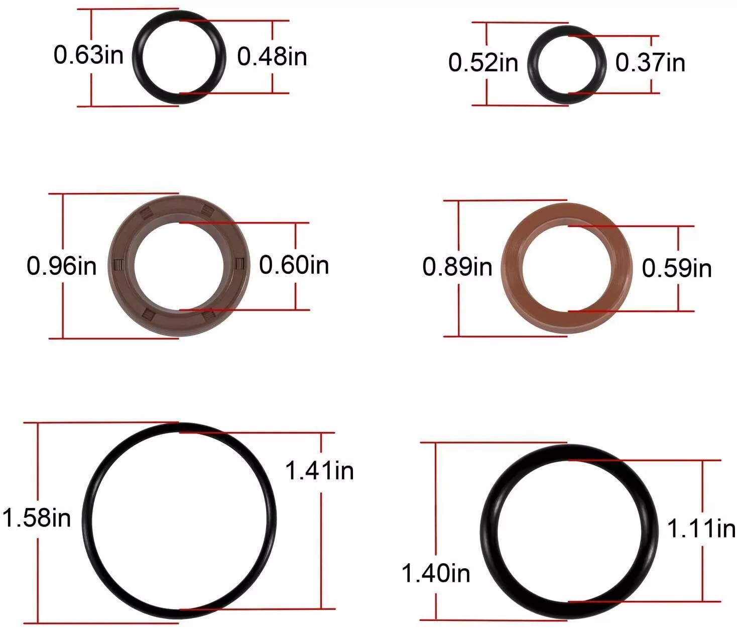 Comet ZWD Packing Kit Pressure Washer Pump Seal Repair Accessory Kit 5019006400