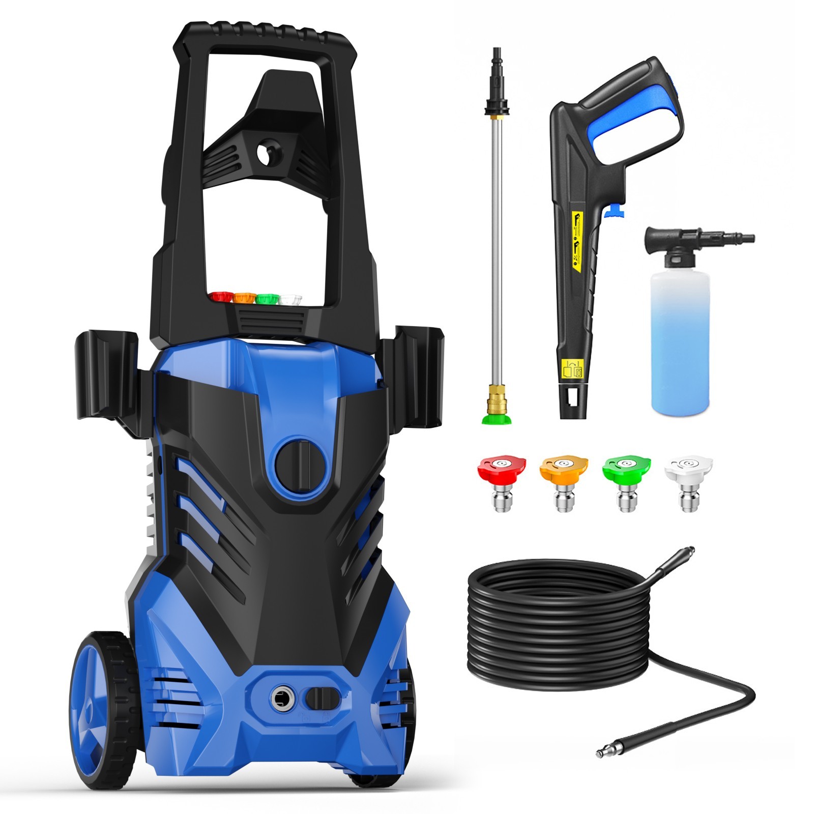 Pressure Washer 4200PSI 2.5GPM, Steel Lance, 500ML Foam Cannon, for Driveway