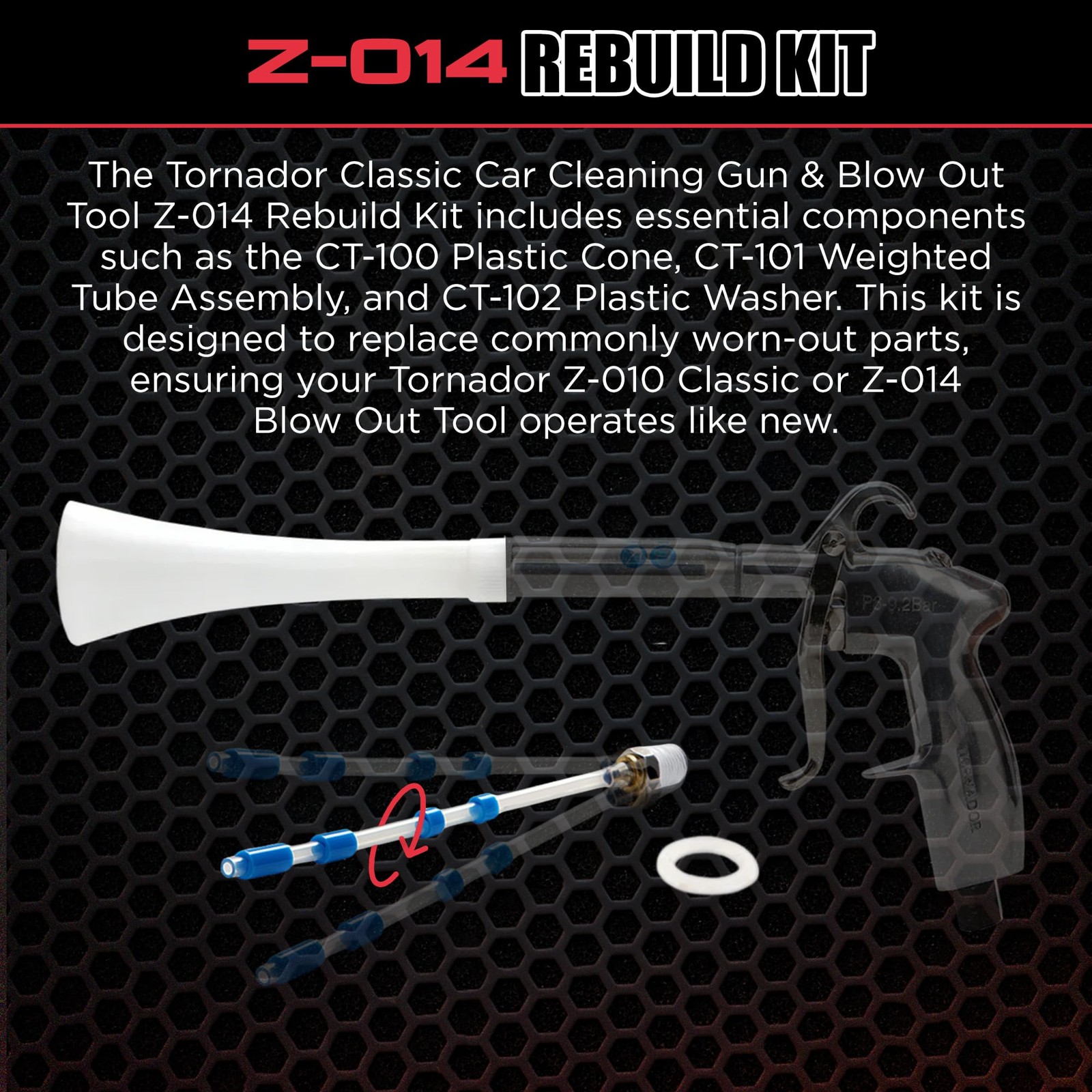 Tornador Nozzle Repair Kit–Compatible with Z-010 Classic & Z-014 Blow Out…