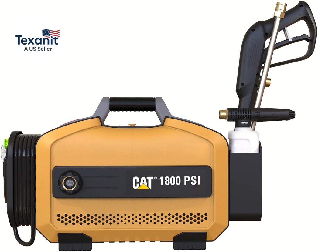 CAT Electric Pressure Washer – 1800 PSI 2.0 GPM with High Pressure Hose, Quick R
