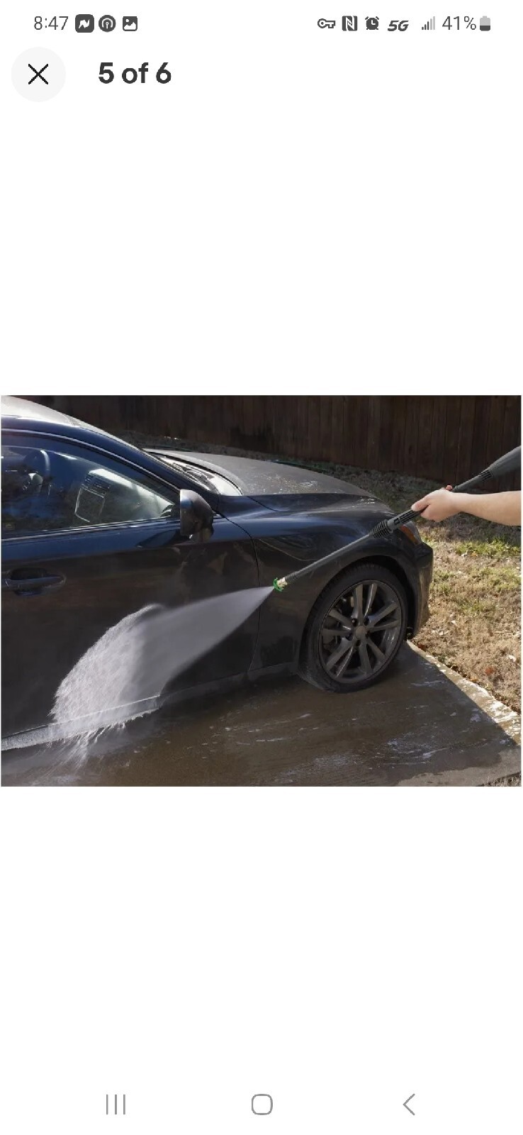 GC141333 -1400 PSI Portable Electric Pressure Washer
