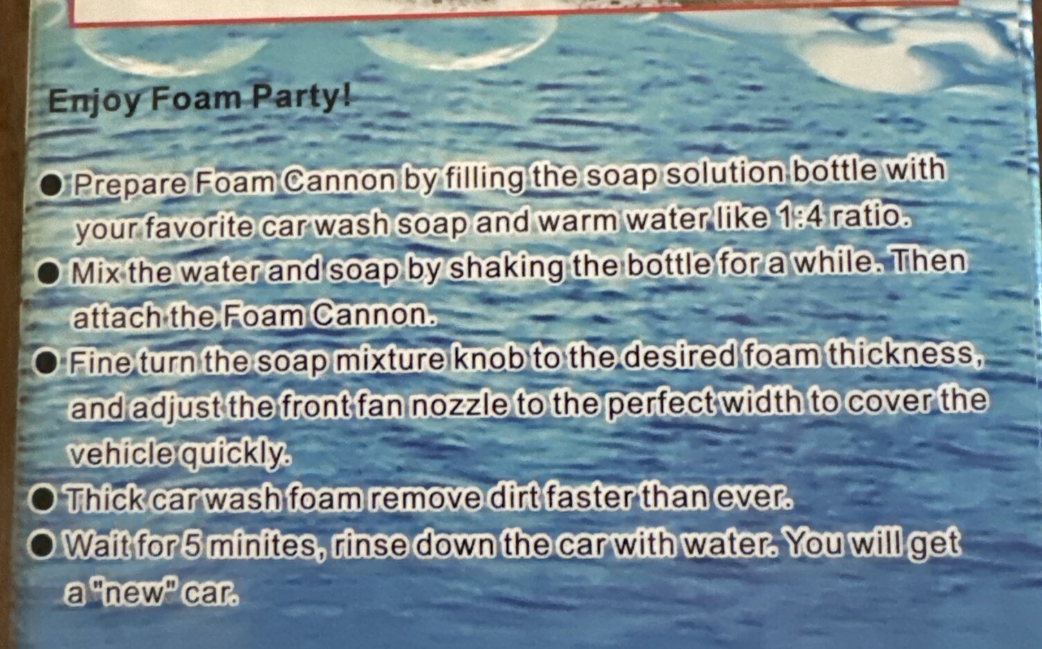Dusichin Foam Cannon SFL-001 Snow Foam Lance Pressure Washer Jet Wash Quick