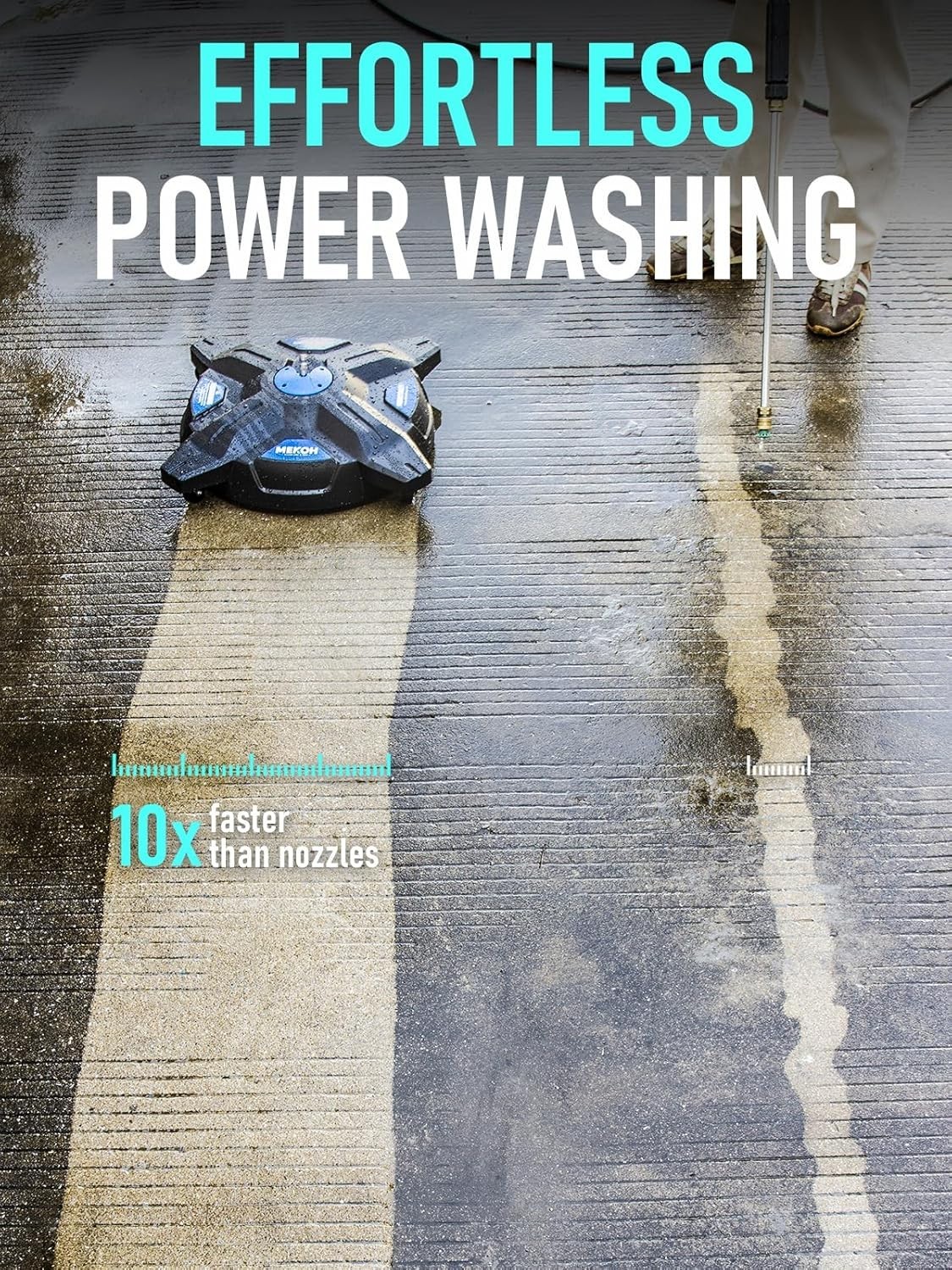 16.5” Pressure Washer Surface Cleaner, Large Lightweight Driveway Pressure Wa…