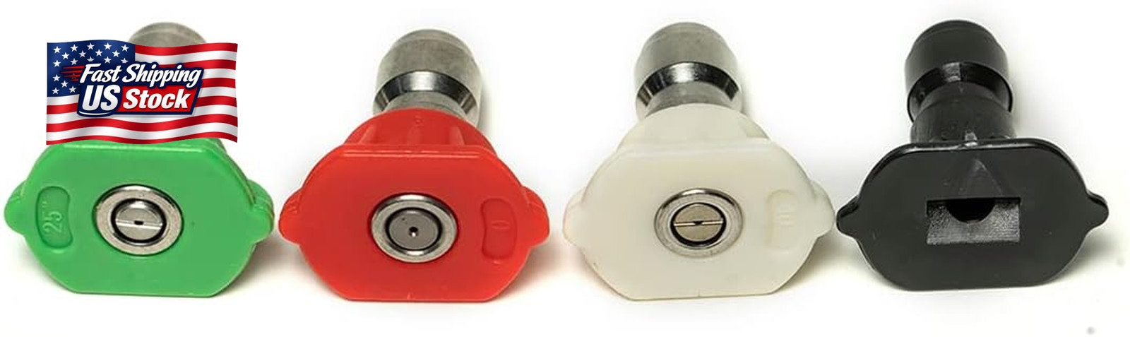 Greenworks Universal Pressure Washer Nozzle Tips (4 Pack) 5201502