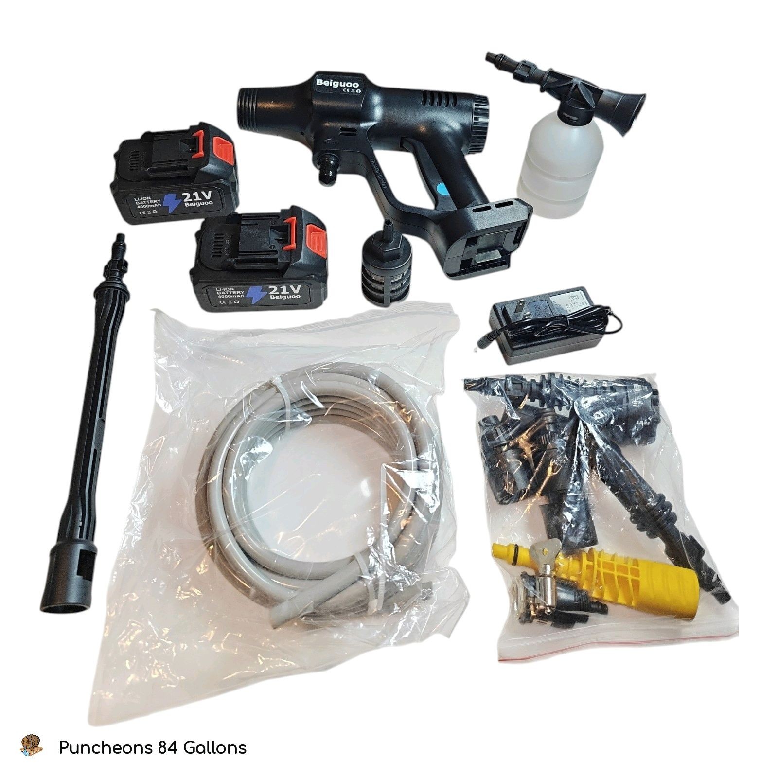 Cordless Handheld Pressure Washer 1450PSI Brushless Motor & 2X4000mAh Battery