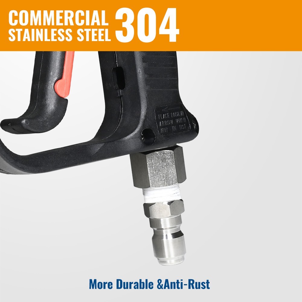 YAMATIC Stainless Steel Pressure Washer Short Gun 5000 PSI