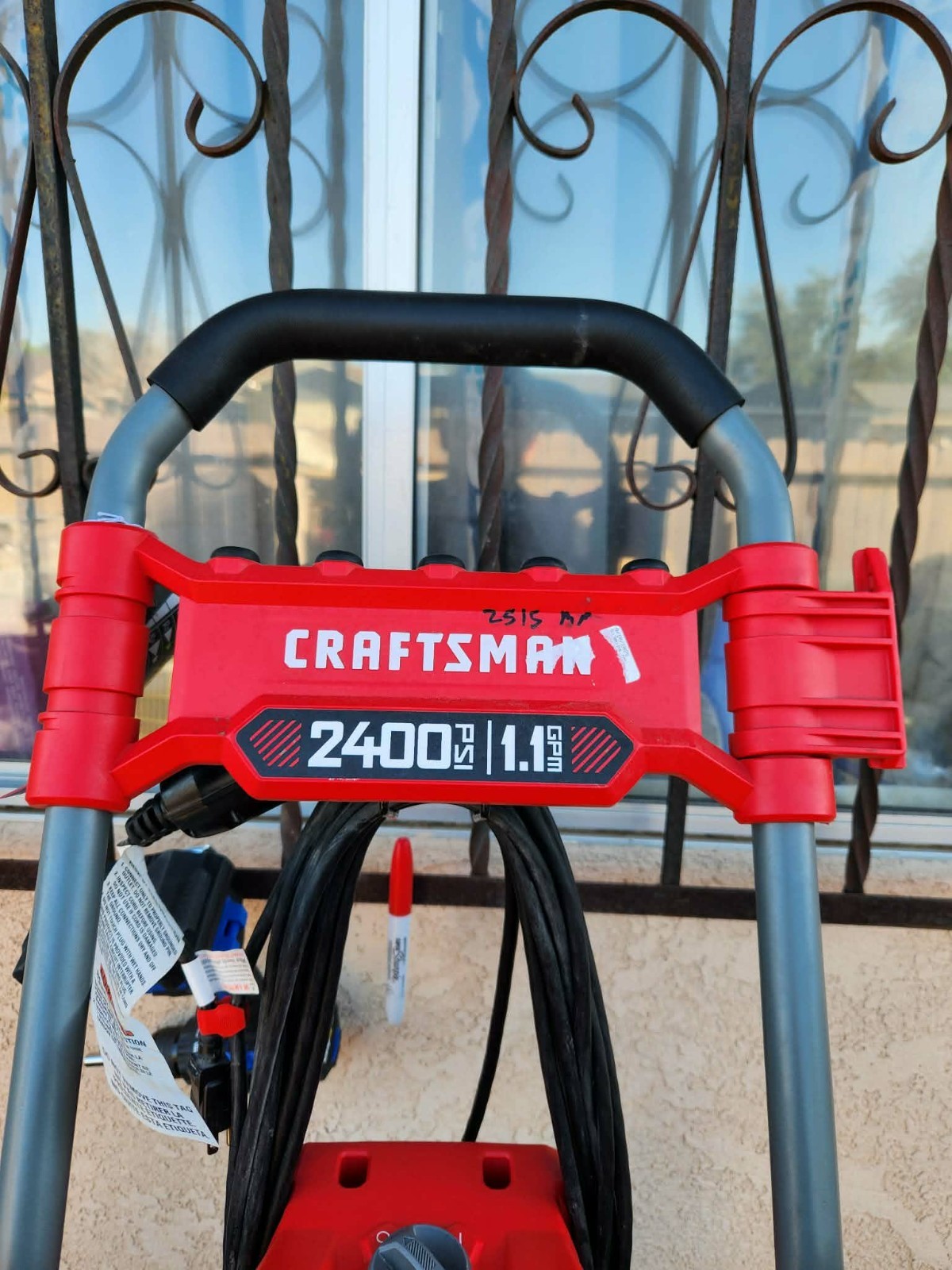 Craftsman 2400-PSI 1.1-GPM Corded Electric Pressure Washer For Parts Untested
