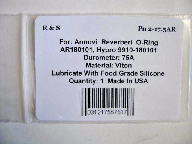 Annovi Reverberi AR180101, Hypro 9910-180101 O Ring / R&S 2-17.5AR/ Mat. Viton