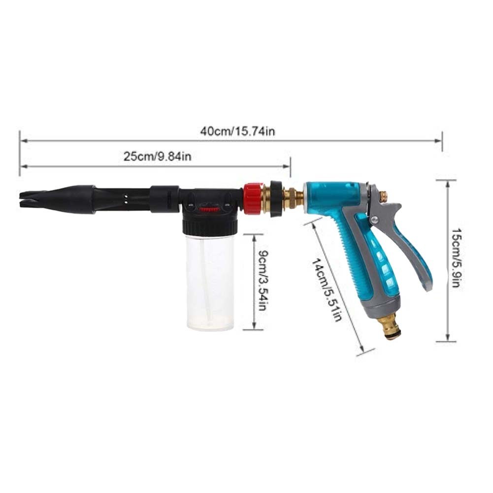 2 in 1 Car Cleaning Foam Pistol 100ml Adjustable Spray Angle for Easy Wash