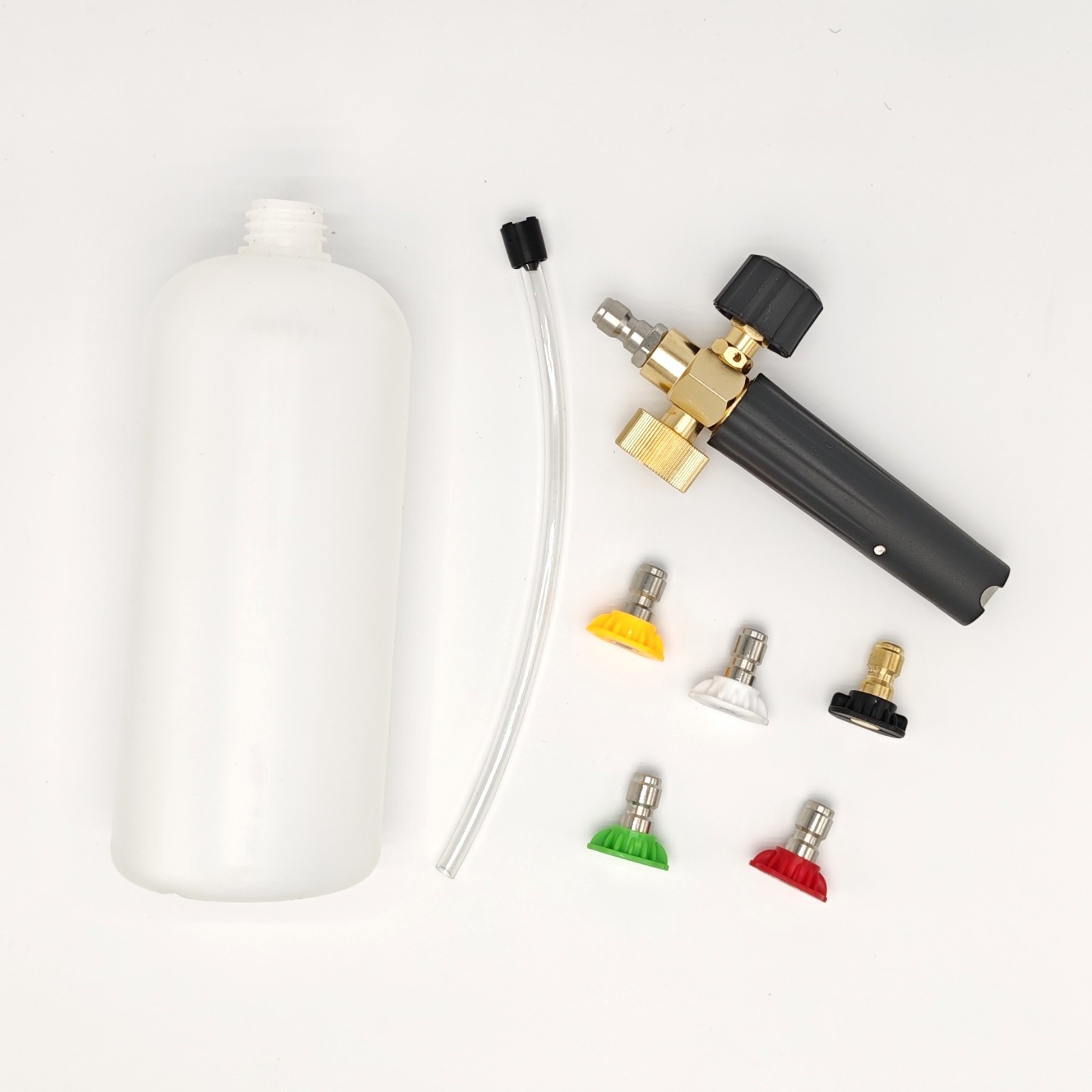 1/4″ Snow Foam Pressure Washer Gun Car Wash Soap Lance Cannon Spray Jet Bottle