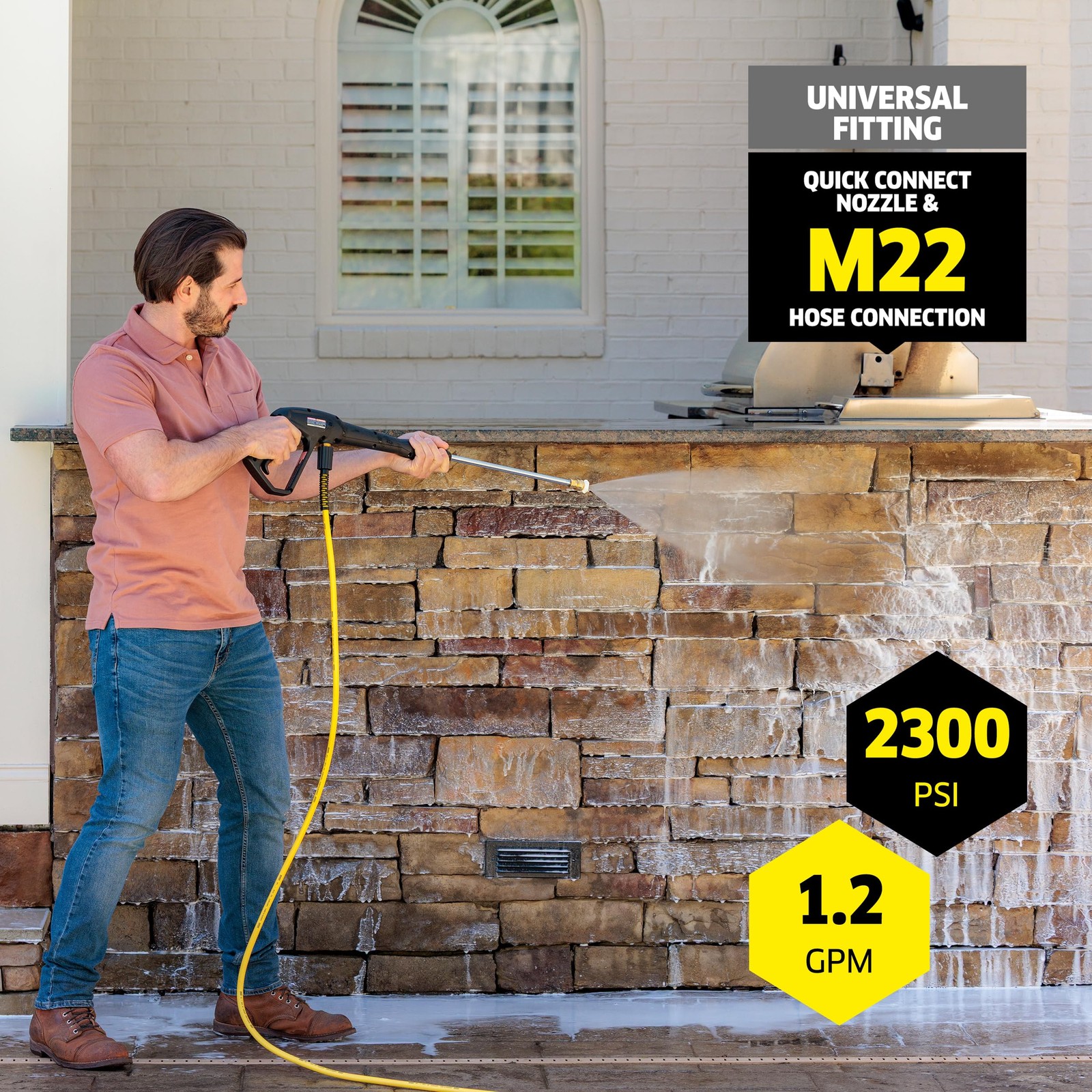 Kärcher Pressure Washer K2300PS, CETA Certified, 4 Spray Nozzles, Detergent T…
