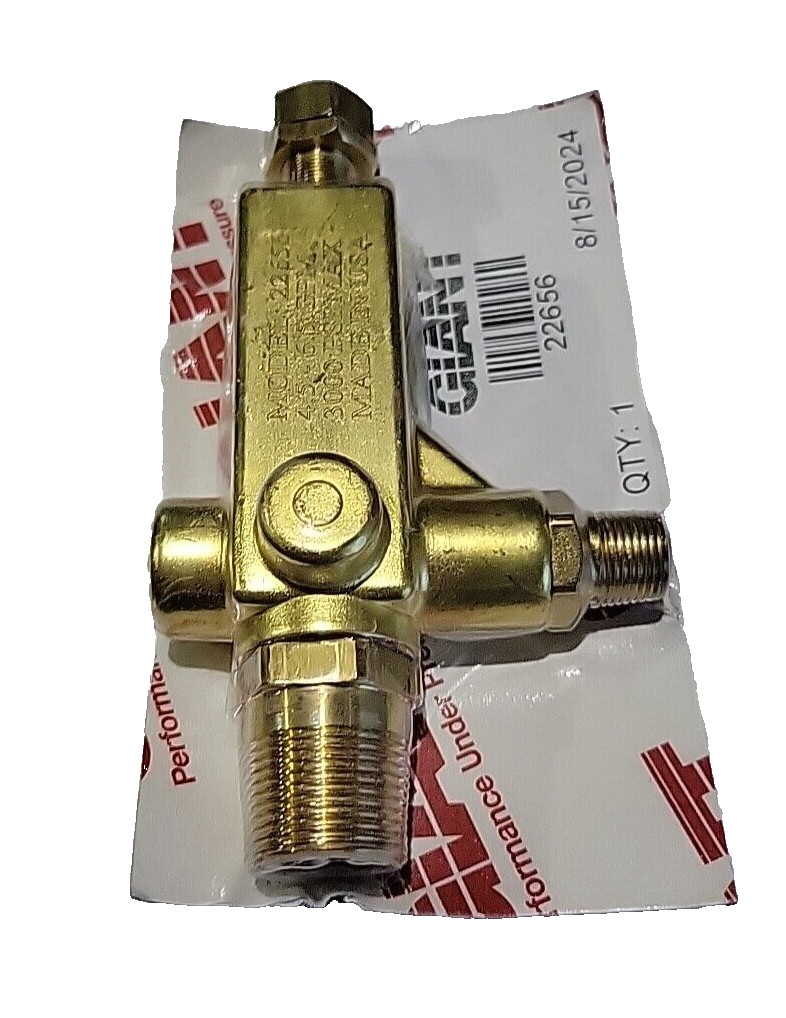Giant 22656 Unloader Valve, 3000 PSI Max. 6.5 GPM Max. – USA Made