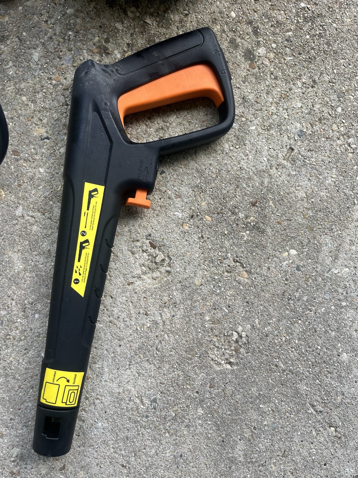 1800W Corded Electric Pressure Washer Orange Black, Gun, Hose, Nozzles