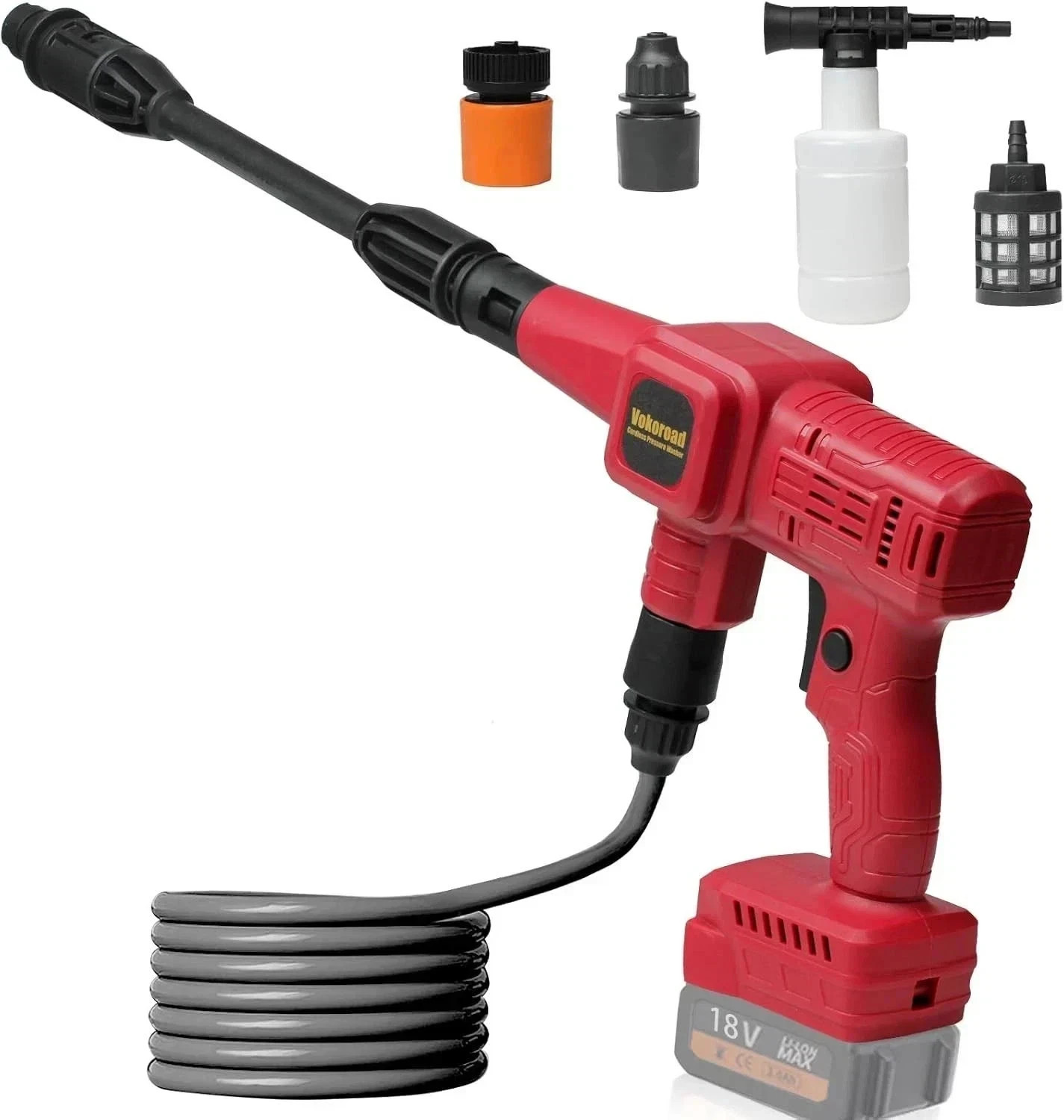 Cordless Pressure Washer for Milwaukee M18 Battery, Portable Cordless Power Wash
