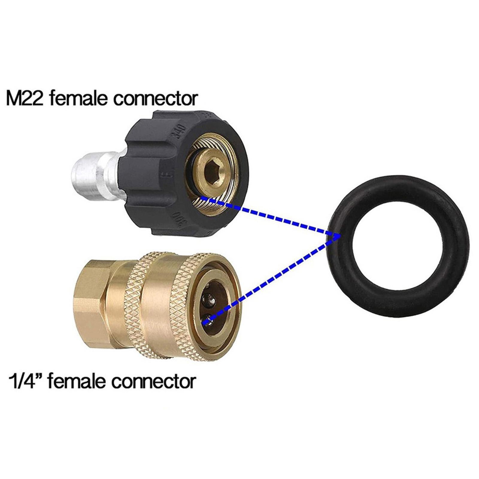 20Pcs Power Pressure Washer O Rings for 1/4″ Quick Coupler Replacement Black