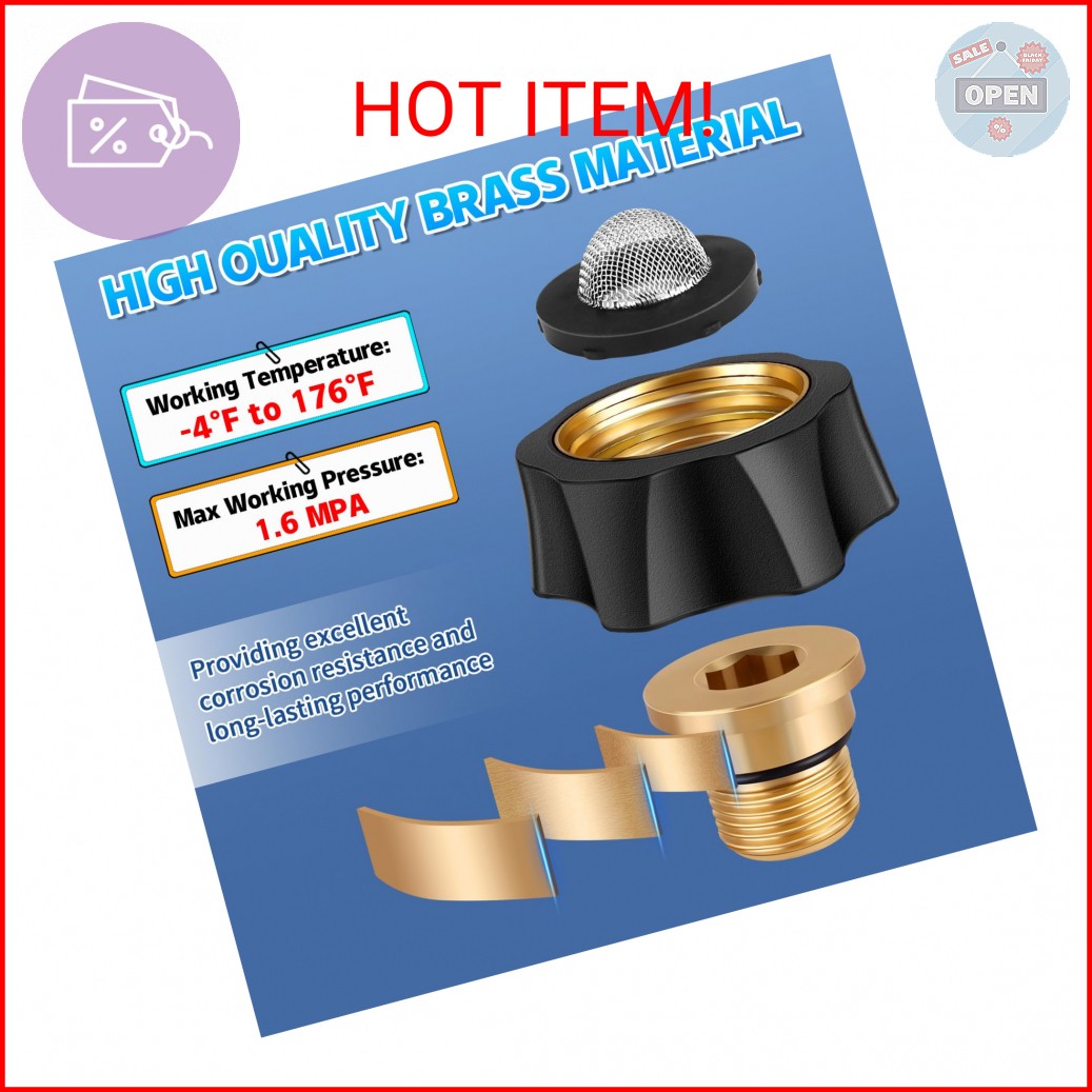 Boltigen Brass Water Inlet Fitting, Pressure Washer Pump Replacement for Simpson