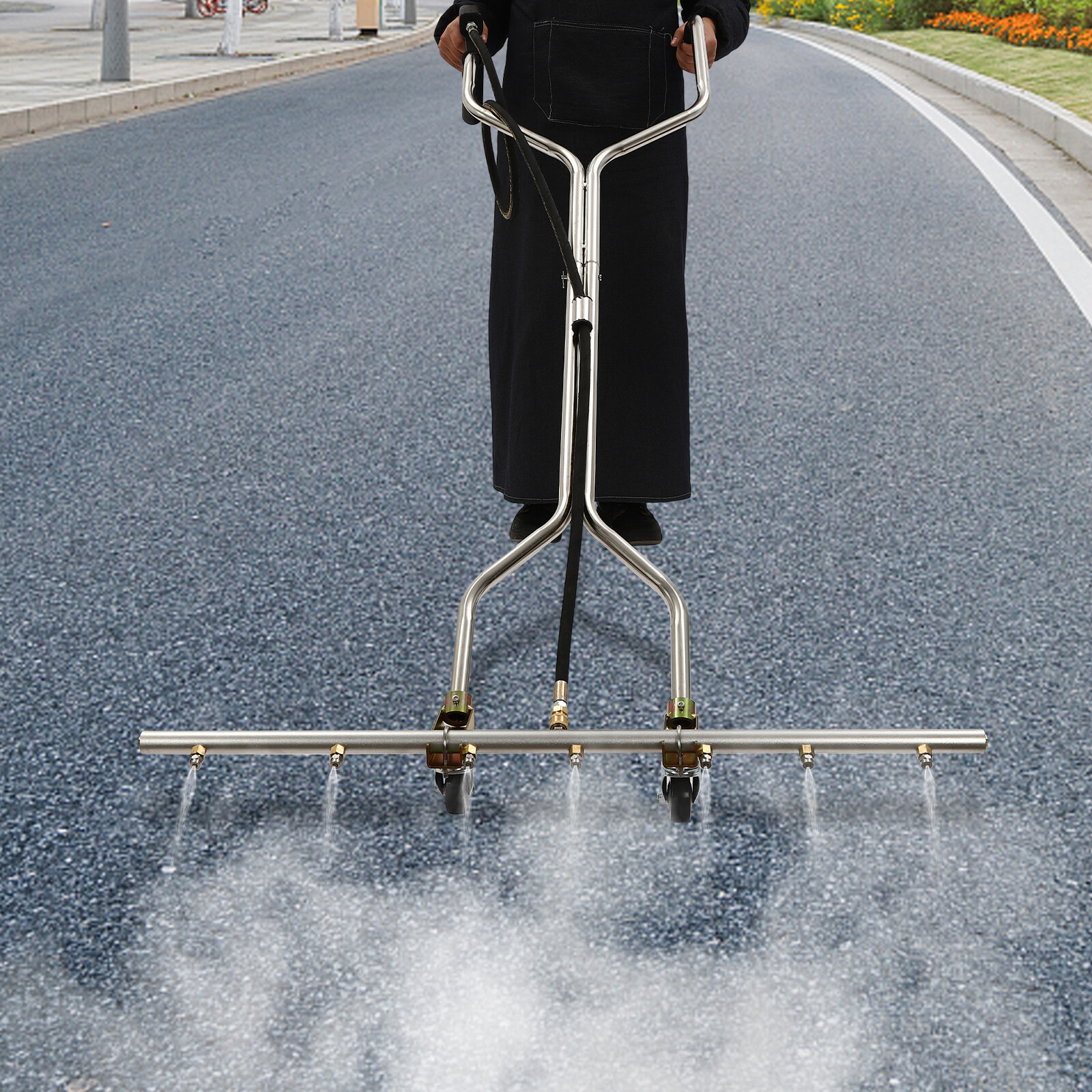 39” 5000psi Pressure Washer Water Broom with 7 Nozzles For Hot and Cold Water
