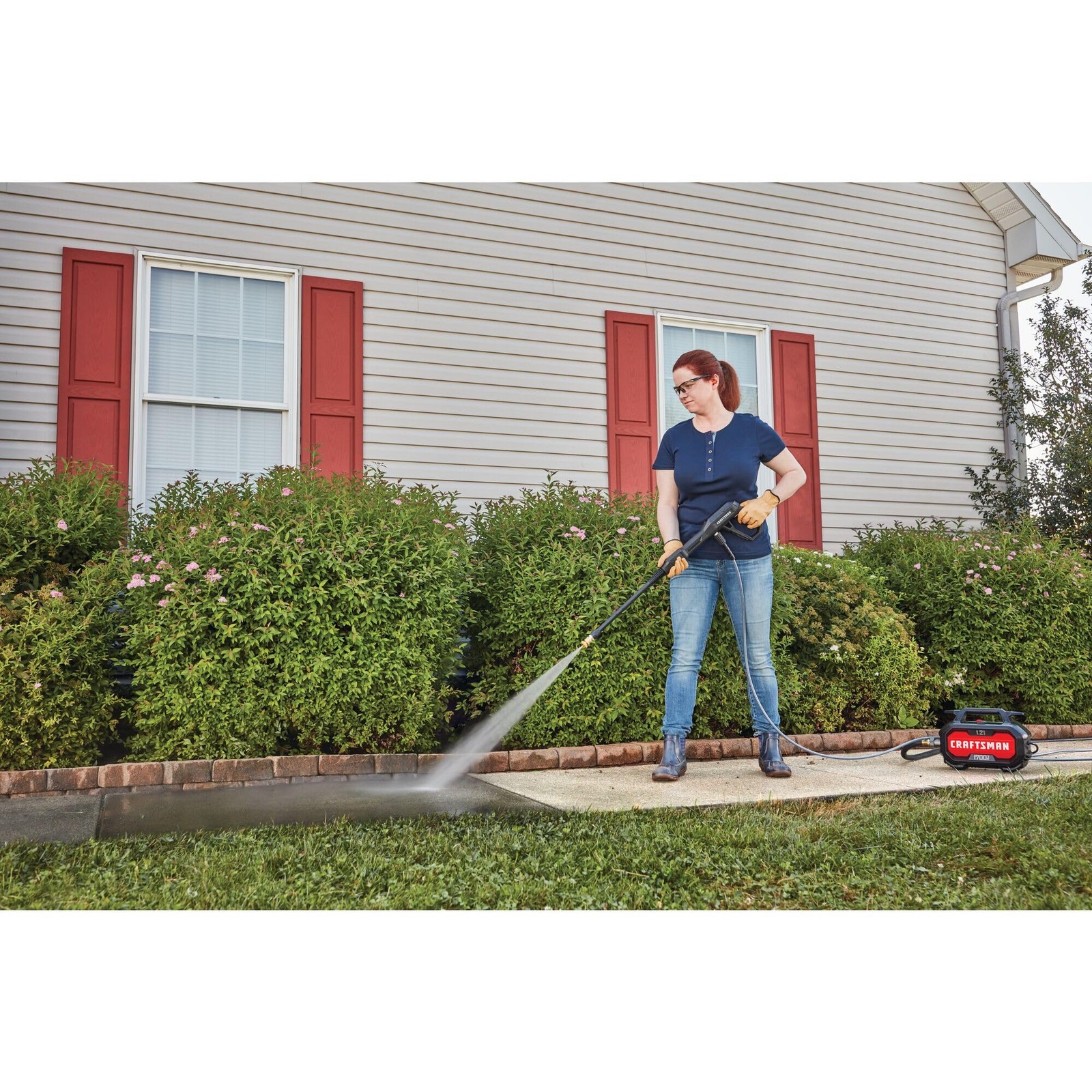 CRAFTSMAN Electric Pressure Washer, Cold Water, Lightweight Corded Power Wash…