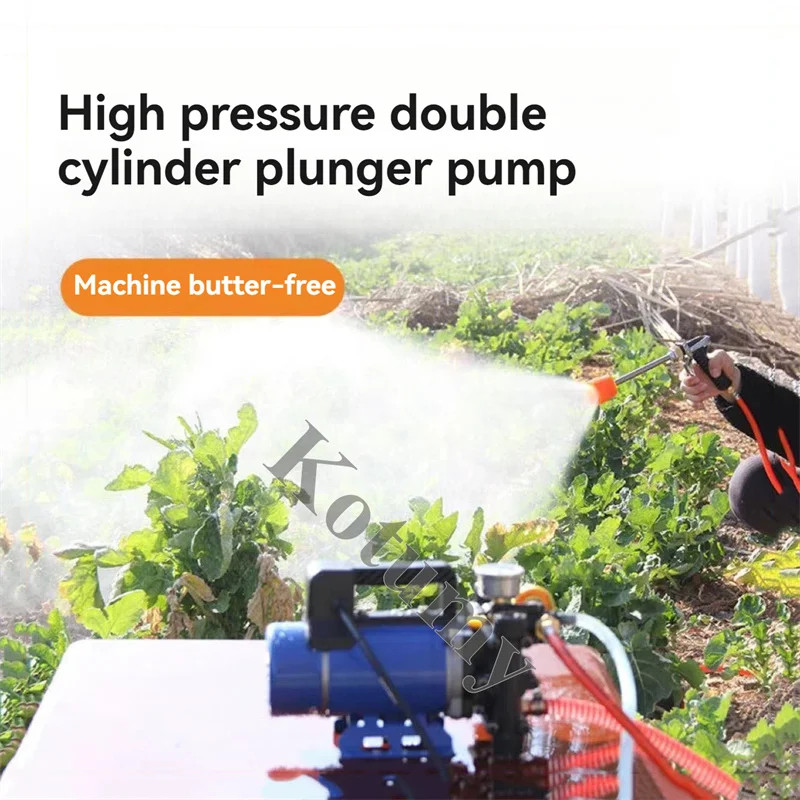 Agricultural High-pressure Double-cylinder Plunger Portable Electric Spraying