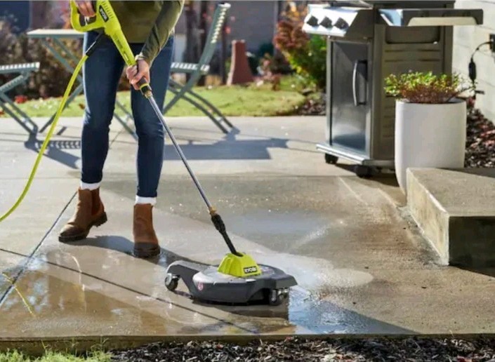 RYOBI 12″ 3100 PSI Electric Pressure Washer Surface Cleaner w/Casters/Free S&H