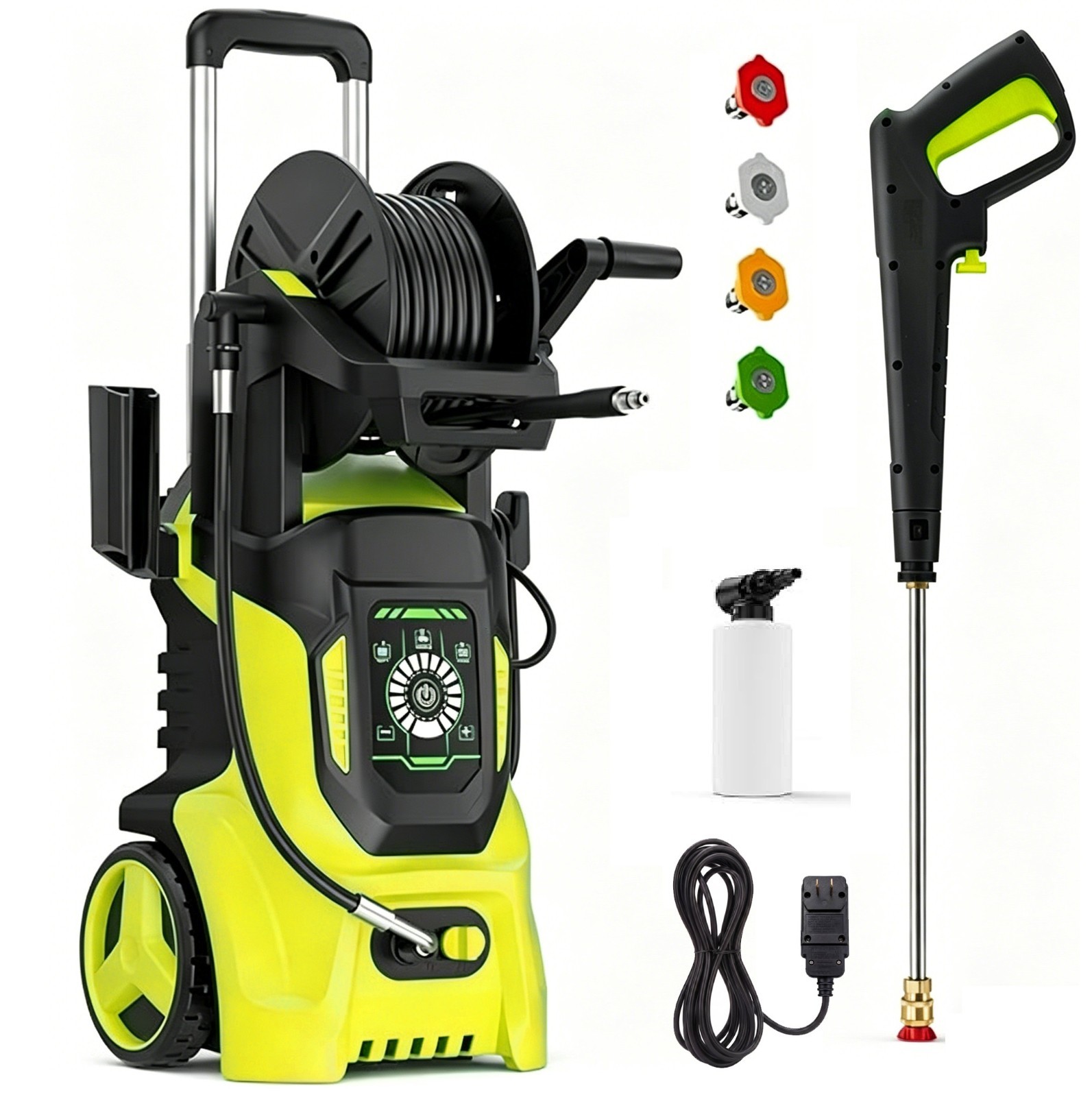 Electric Pressure Washer 5000PSI 2.35GPM, 15 Level Adjustable Touch Screen