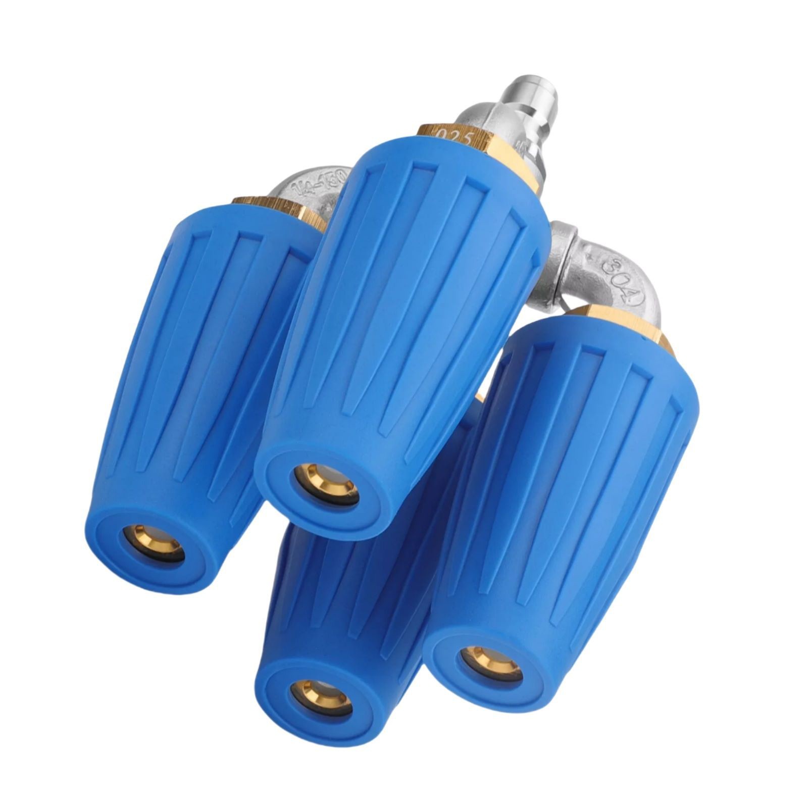 360° Rotating Pressure Washer Four Turbo Nozzle 1/4″ Quick Connector 2.5 Orifice