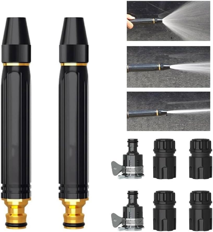 2Pack Home High Pressure Car Wash Water Gun Adjustable Booster for Car Cleaning
