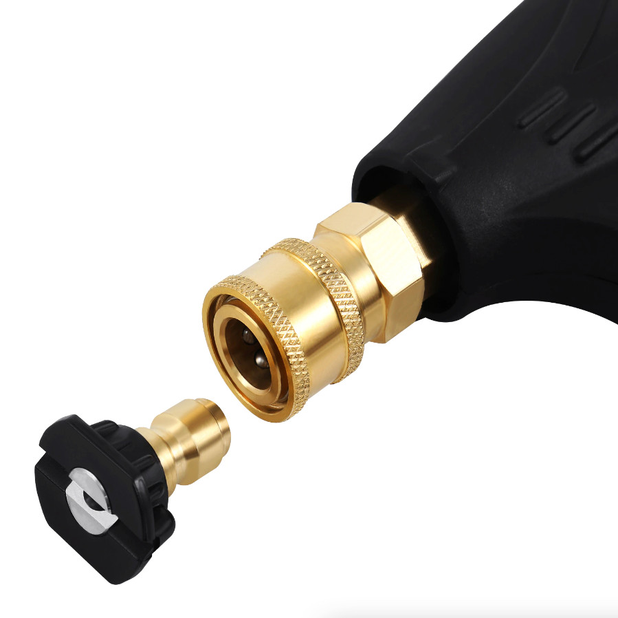 1/4″ High Pressure Washer Gun 4000 PSI Car Wash Foam Spray Short Wand w/ Nozzle