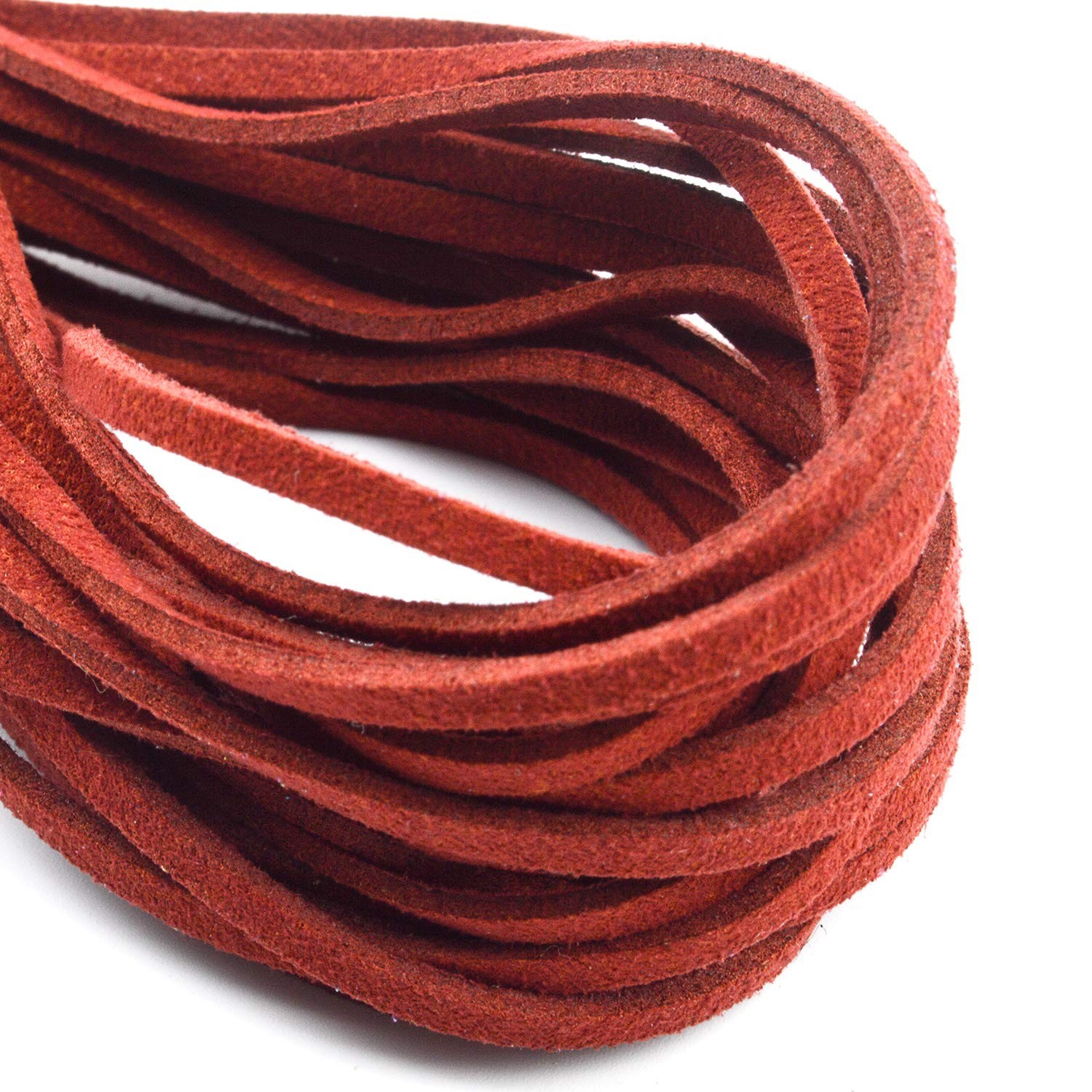 40 Meter Leather Cord 3mm x 1.5mm 8 Colors DIY String for Bracelets Necklaces Cr