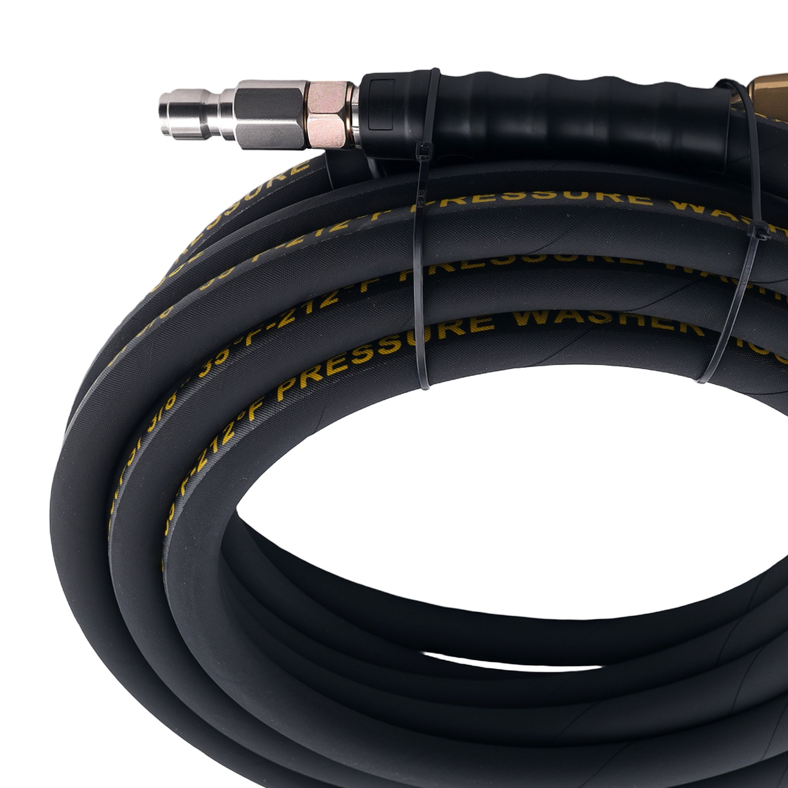 25FT 4200 PSI High Pressure Power Washer Hose 3/8″ Quick Connect with Adapter
