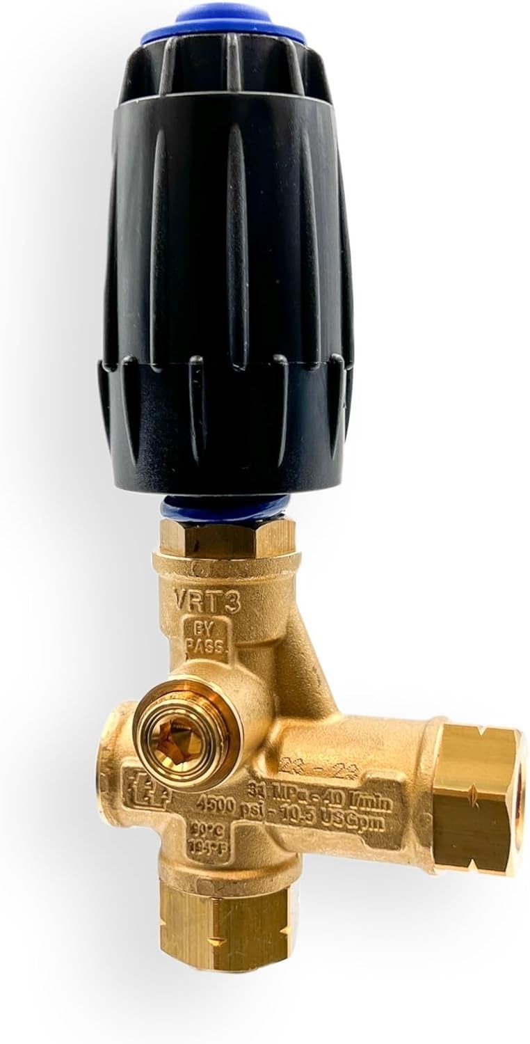 High-Performance Brass Pressure Washer Unloader – Adjustable 3/8″F Outlet