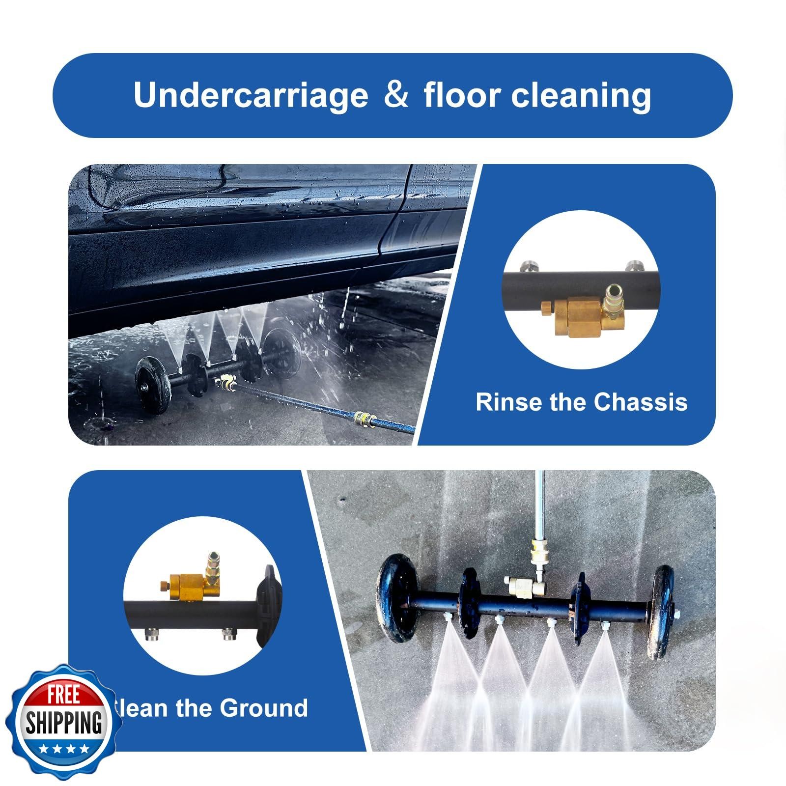 DUSICHIN Undercarriage Cleaner Water Broom Pressure Washer Attach
