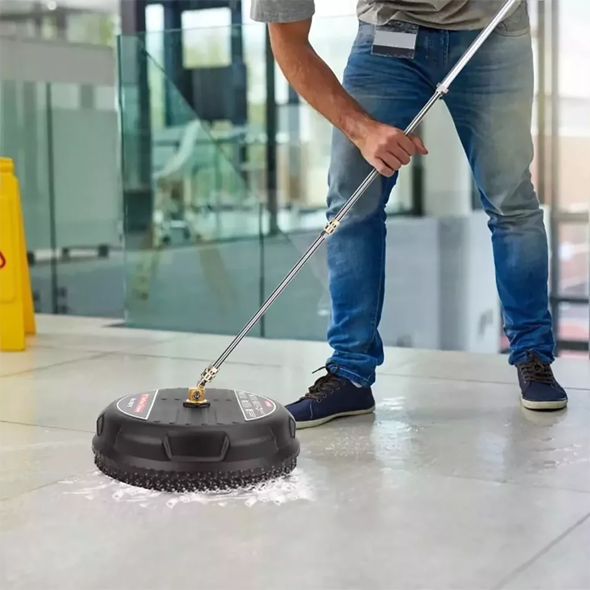 15 Inch Pressure Washer Surface Cleaner 4000PSI Power Washer Attachment for Deck