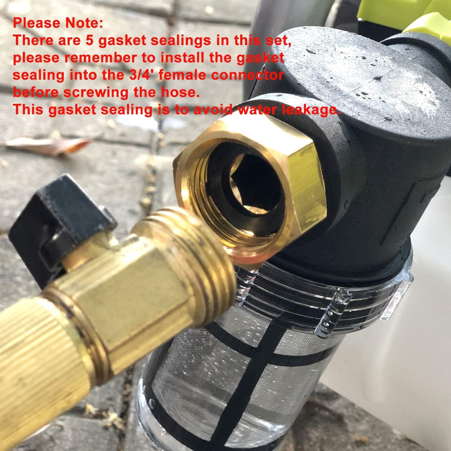 in-line Garden Hose Water Filter for Well Water, Line Hose Water Sediment Filter