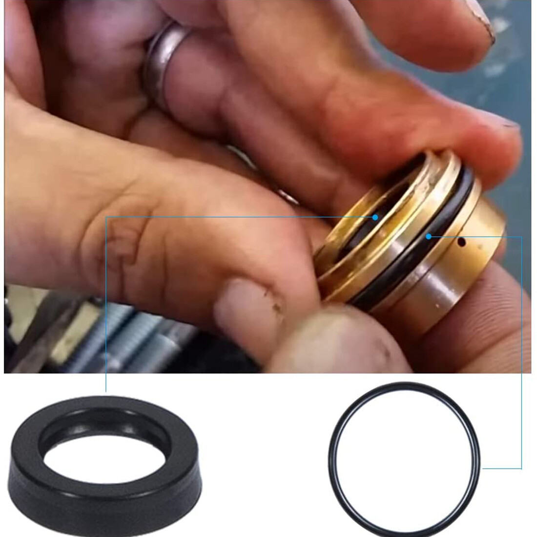 #5019006400 For Comet ZWD Seal Repair Packing Kit Pressure Washer Pump O-Rings