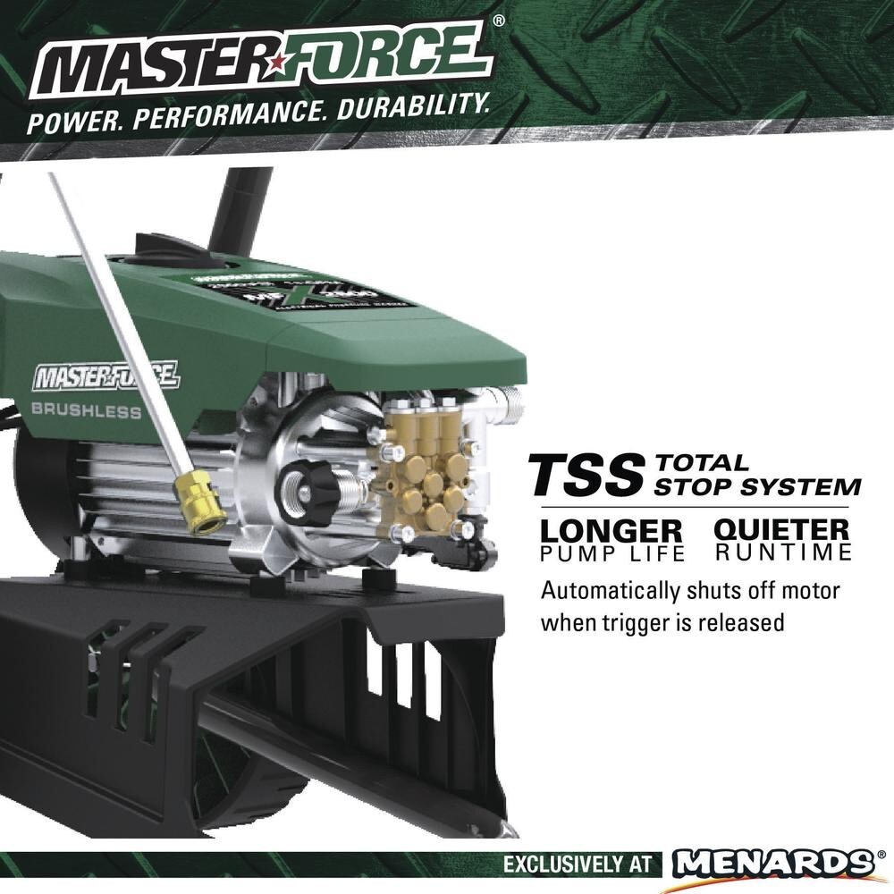 2500 PSI 1.1 GPM 15 Amp Corded Electric Low Profile Mobile Pressure Washer