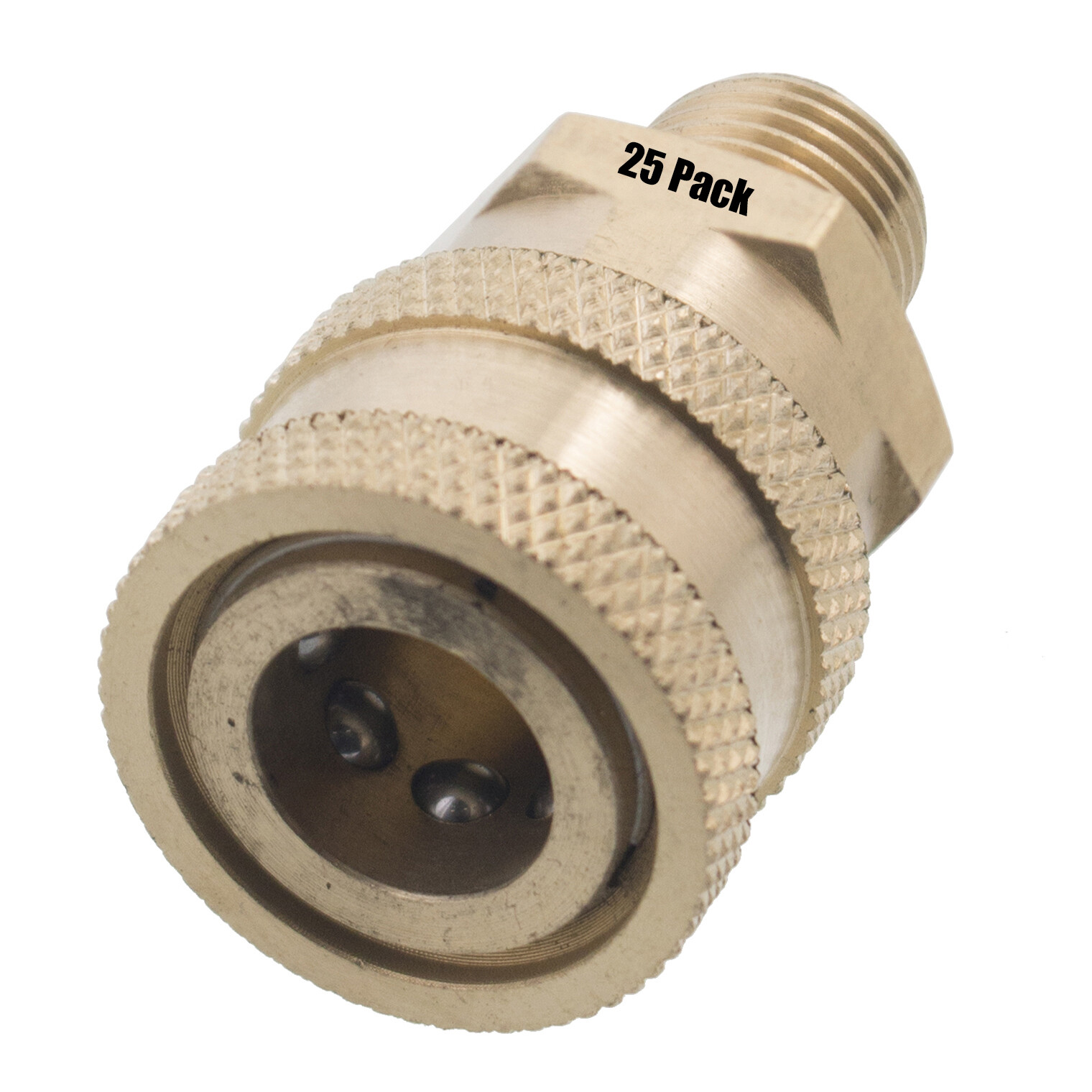(25) 1/4″ MPT Male Brass Socket Quick Connect Coupler for Pressure Washer Nozzle