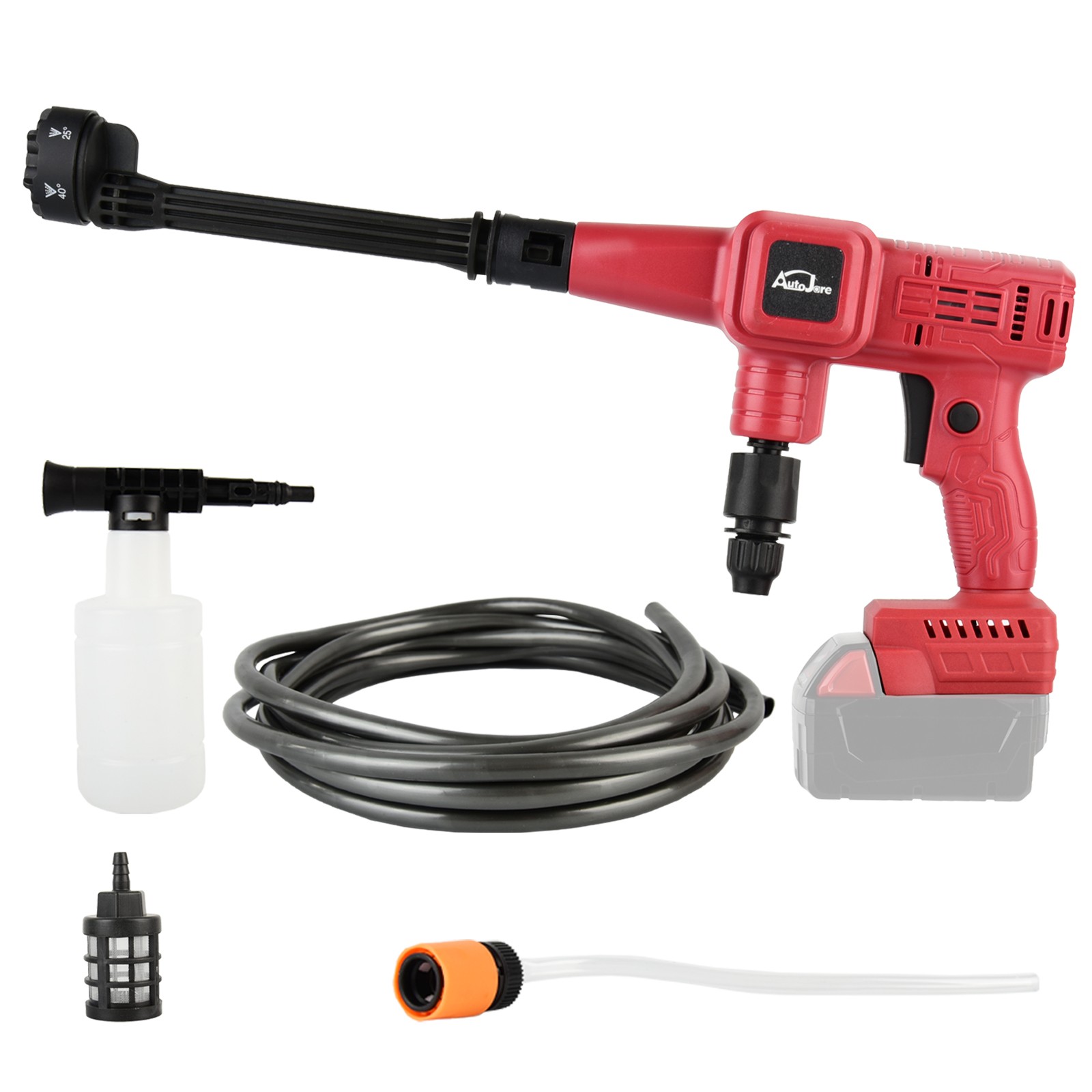 For Milwaukee18VCordless Car High Pressure Washer Gun Jet Water Wash Cleaner Gun