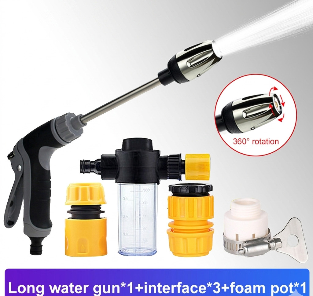 Hose Hawk Pressure Washer Nozzle Pro 360° Rotating 3 Spray Modes Compact