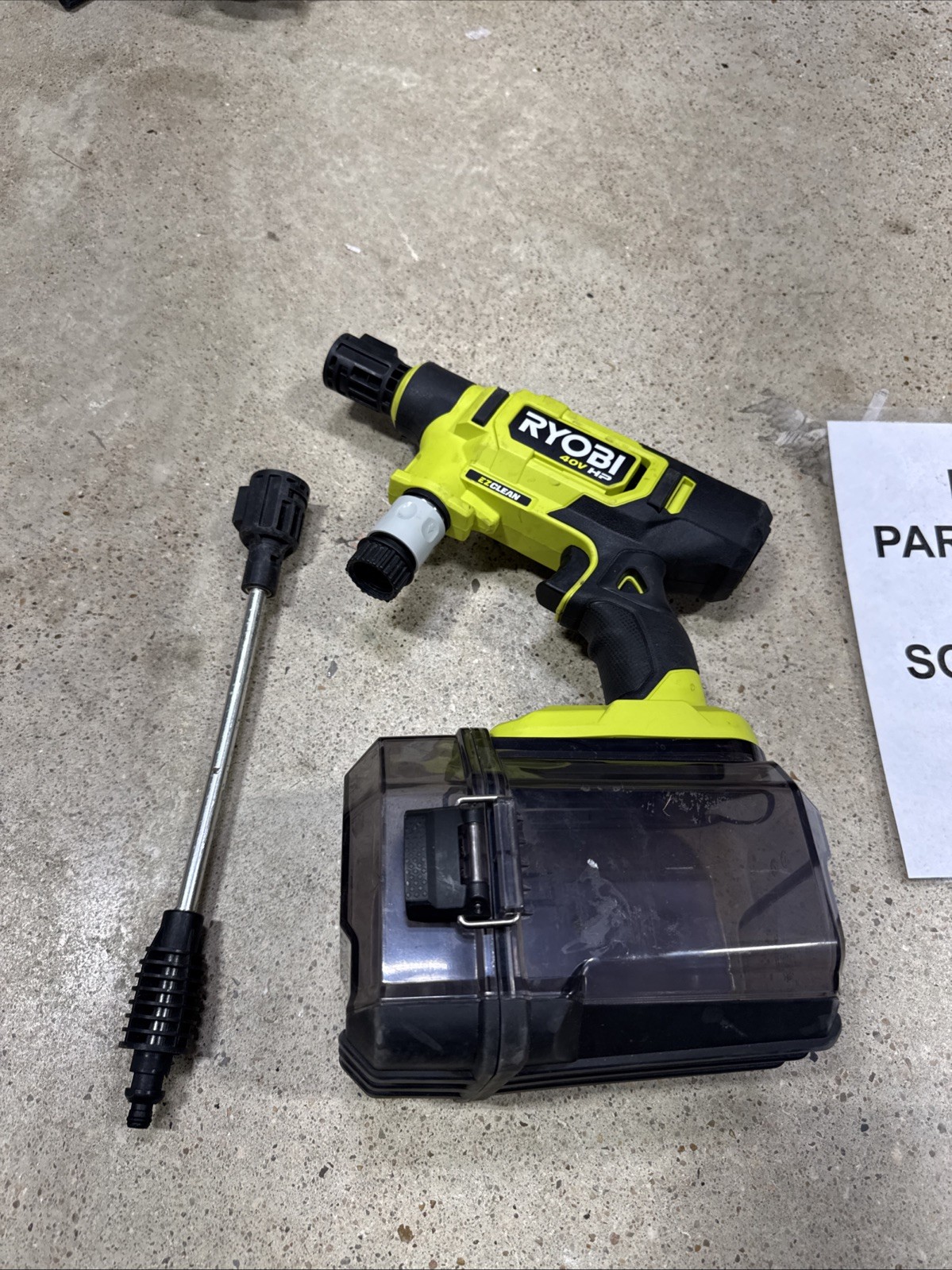 Ryobi RY124050VNM EZClean 600 PSI Power Parts H28
