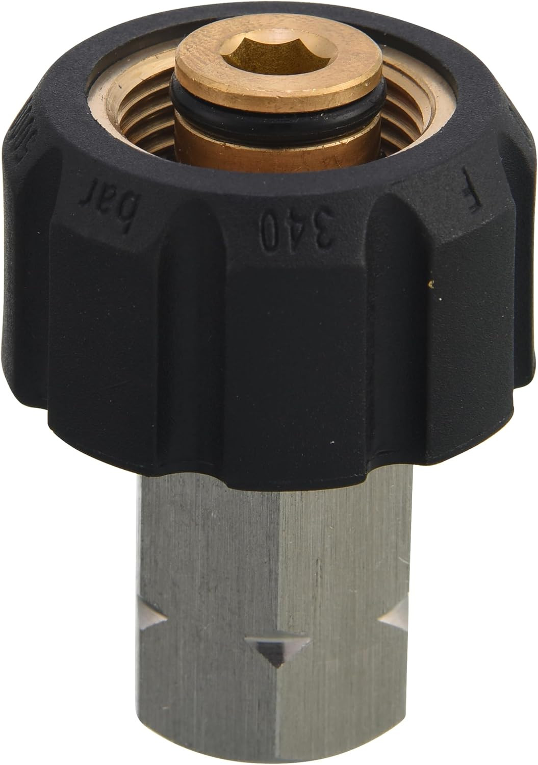 Pressure Washer Adapter, M22 Female to 3/8 Inch Female NPT Fitting, 4500 PSI